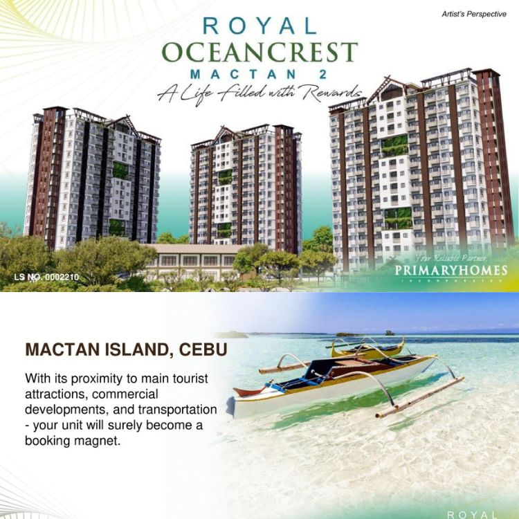 Royal Oceancrest Mactan 2: Resort style Condo w/ Beach‑Access from&nbsp;₱4.4M